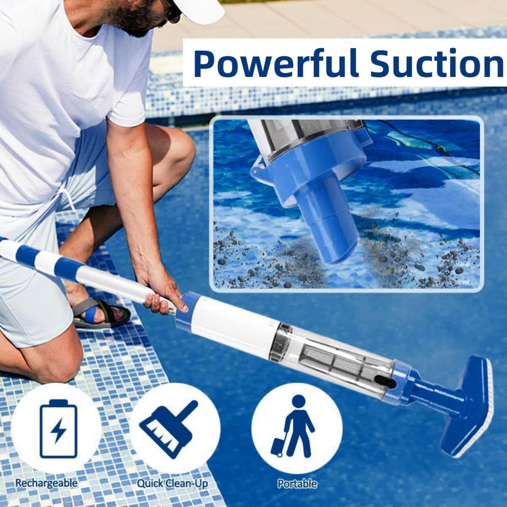 Pool Vacuum Manual - Pool Debris Cleaner Powerful Cordless Pool