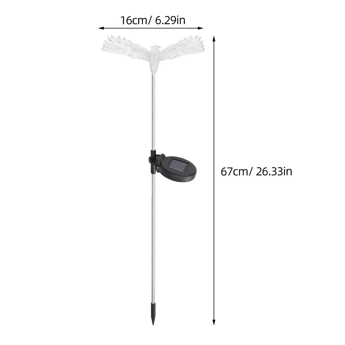 Solar Bird Garden Light IP65 W - Pool Light Solar Rechargeable recension och pris