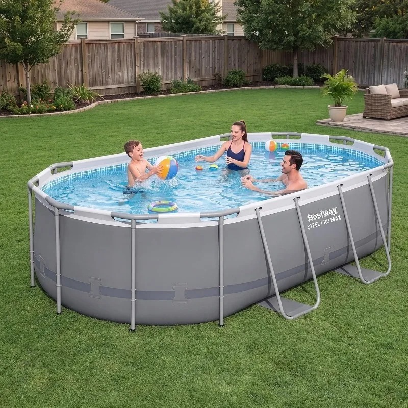 Bestway Steel Pro MAX 14ft x 8 - Pool Ladder Above Ground recension och pris