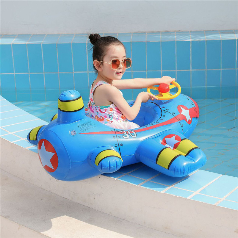 Baby Swimming Circle Airplane  - Pool Float Ring Inflatable recension och pris