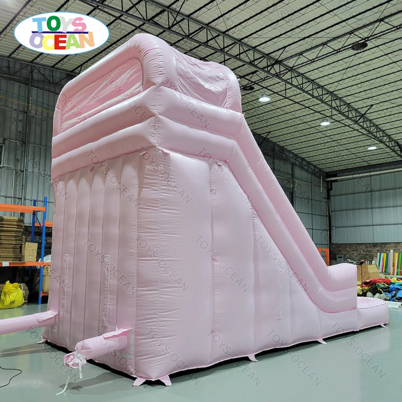 Commercial Grade Pink Double L - Water Slide Inflatable recension och pris