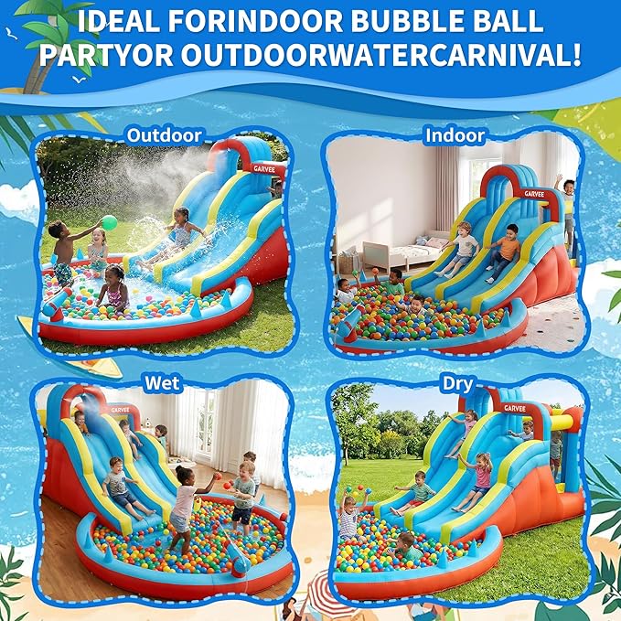 All-Season 8-in-1 Inflatable W - Water Slide Inflatable recension och pris