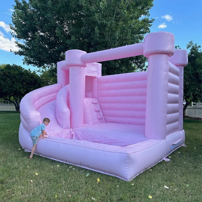 Custom Pink Castle Inflatable  - Water Slide Inflatable recension och pris