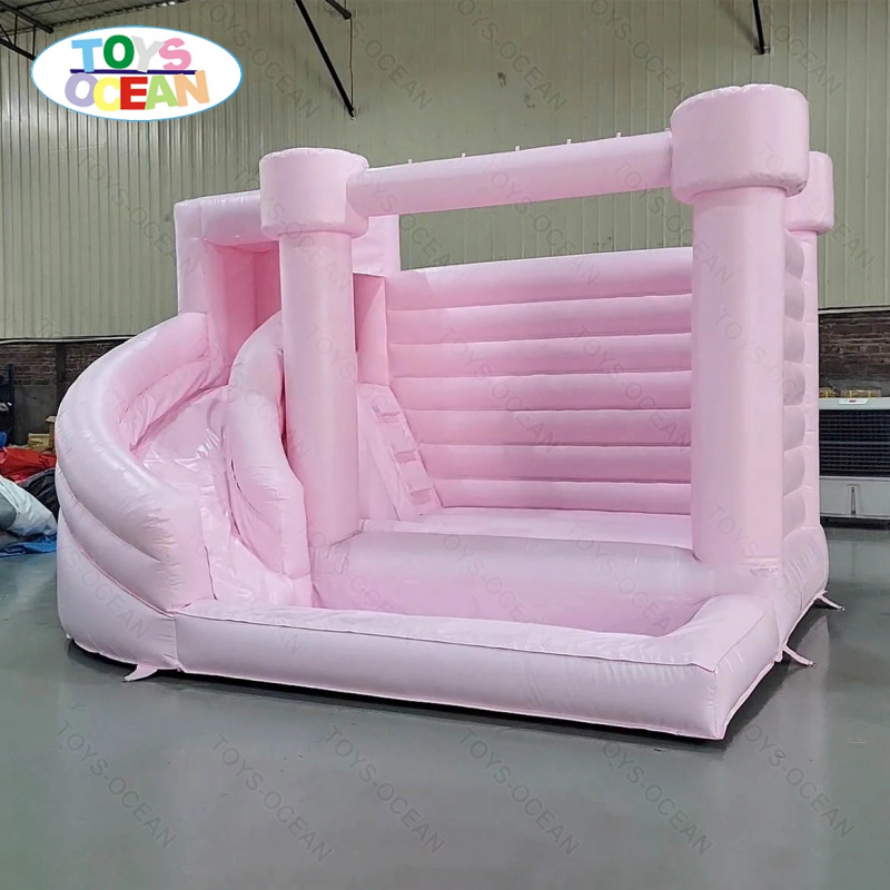 Custom Pink Castle Inflatable  - Water Slide Inflatable recension och pris