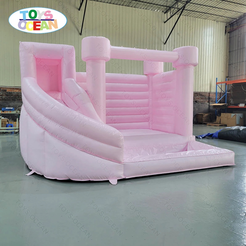 Custom Pink Castle Inflatable  - Water Slide Inflatable recension och pris