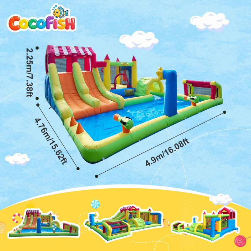 Cocofish Cocofish Backyard Sum - Water Slide Inflatable recension och pris
