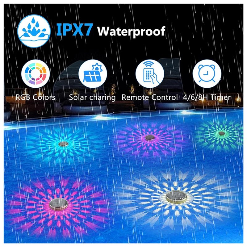 BMBY-Floating Pool Lights(4 Pa - Pool Light Solar Rechargeable recension och pris