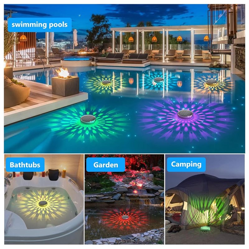 BMBY-Floating Pool Lights(4 Pa - Pool Light Solar Rechargeable recension och pris