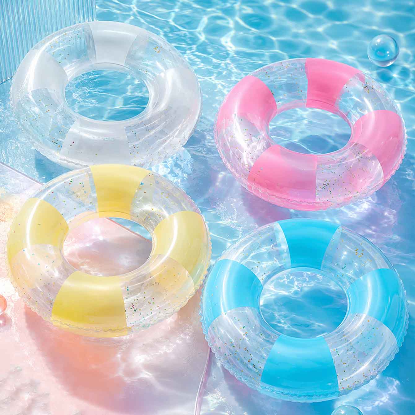 1PC Pool Floats with Handles f - Pool Float Ring Inflatable recension och pris
