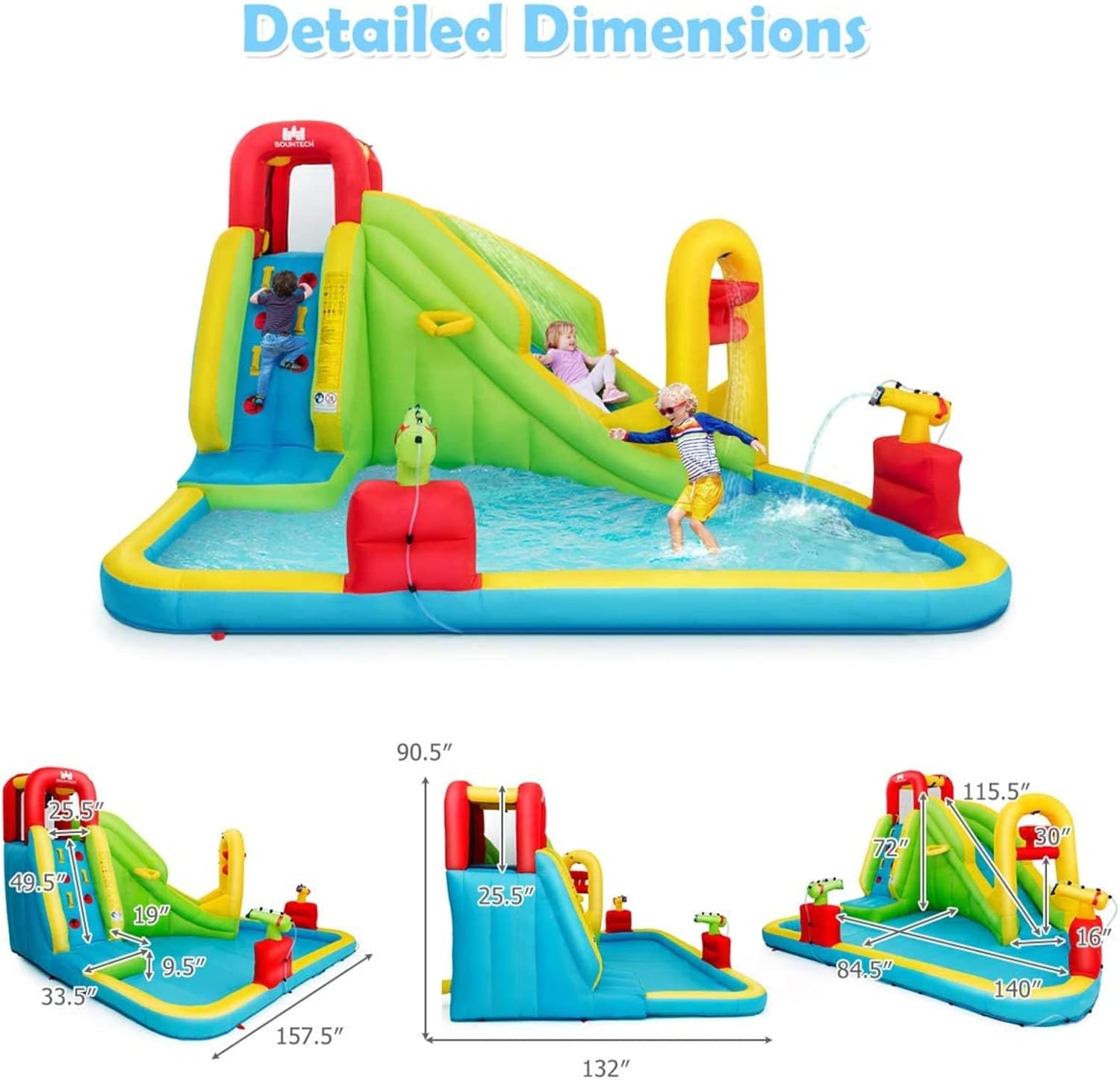 Mega Inflatable Water Park Bou - Water Slide Inflatable recension och pris