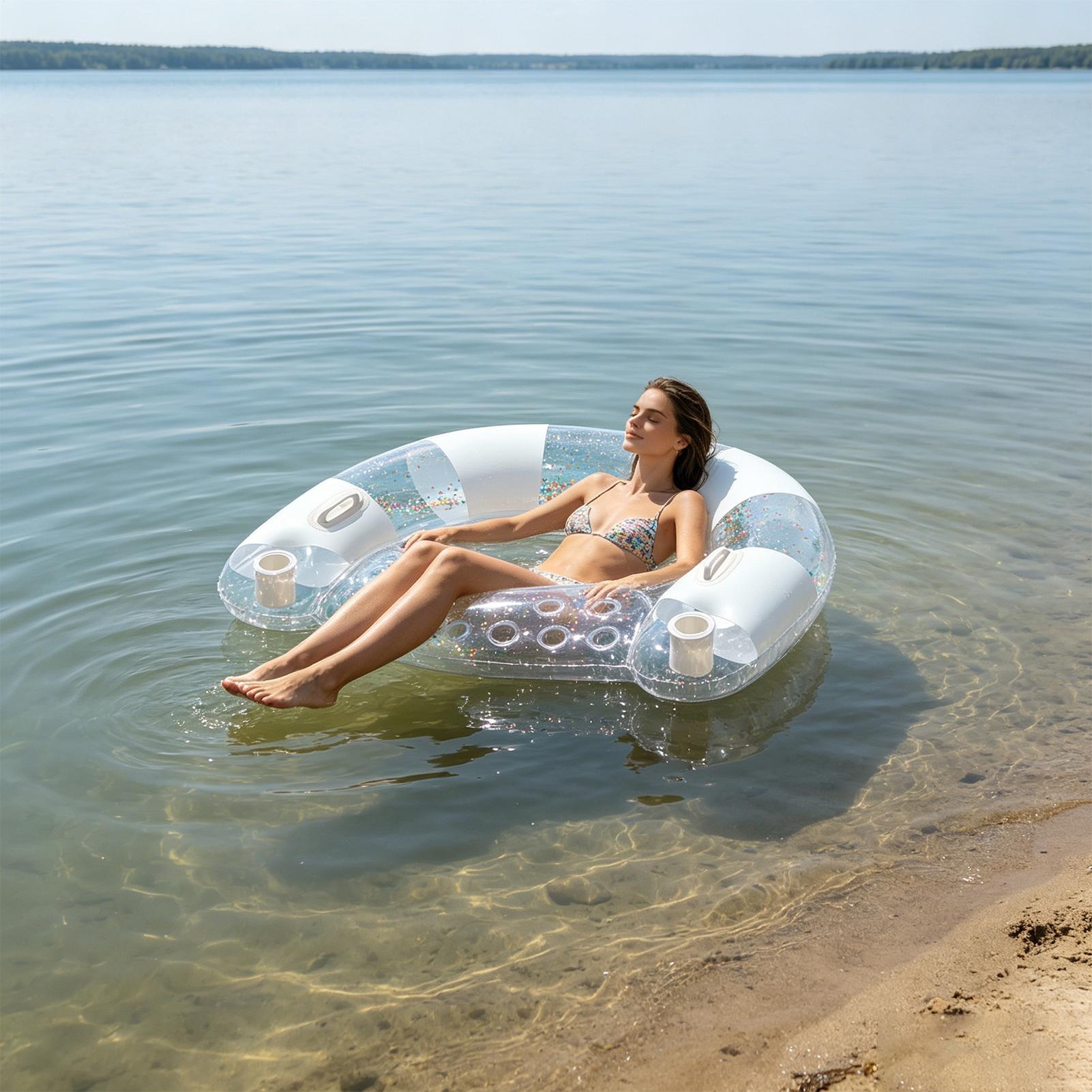 Pool Lounger Float Blow Up Lou - Pool Lounger Inflatable recension och pris
