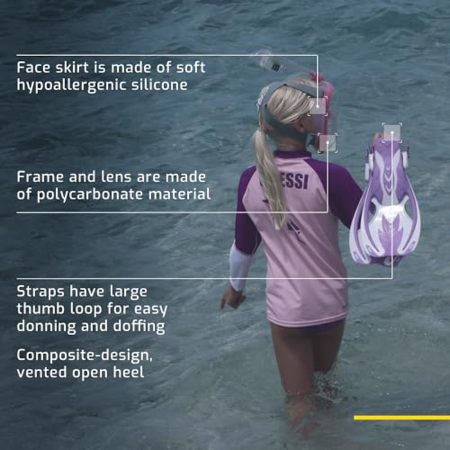 Junior snorkeling kit for kids - Snorkel Mask Full Face recension och pris