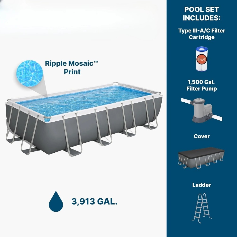 Rectangular Metal Frame Above  - Pool Ladder Above Ground recension och pris