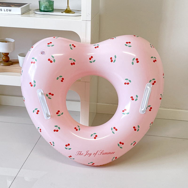 1Pcs Cherry Swim Ring Inflatab - Pool Float Ring Inflatable recension och pris