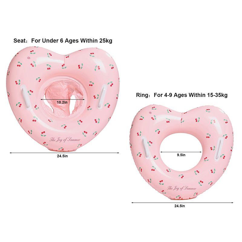 1Pcs Cherry Swim Ring Inflatab - Pool Float Ring Inflatable recension och pris