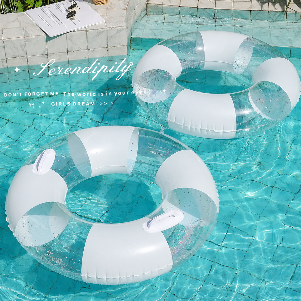 Transparent  Swimming Ring Adu - Pool Lounger Inflatable recension och pris