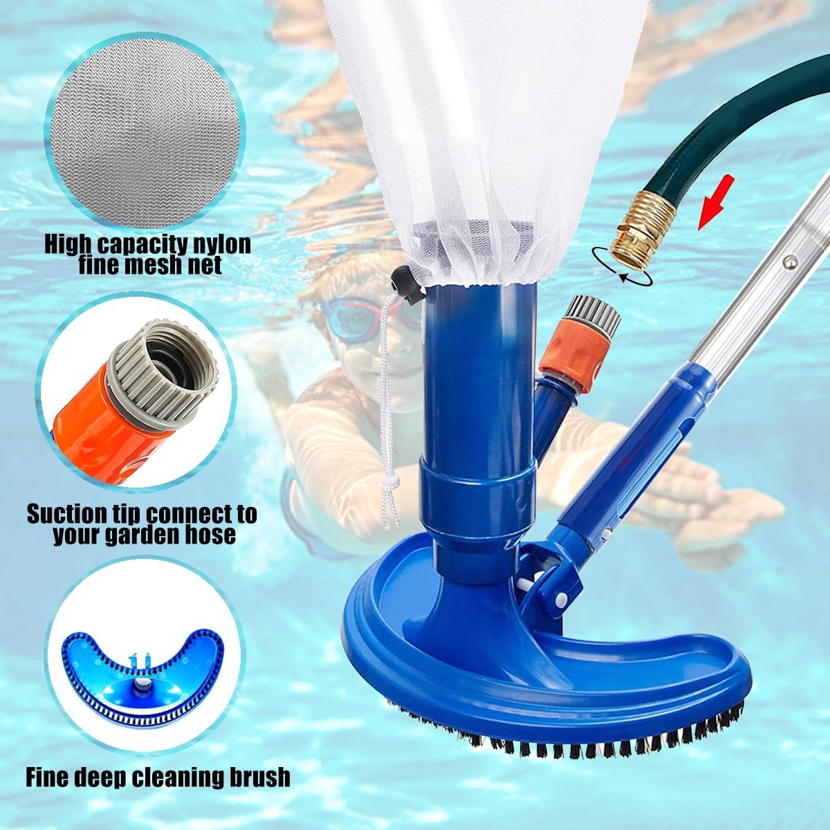 60 inch Pool Vacuum Cleaner Ha - Pool Vacuum Manual recension och pris